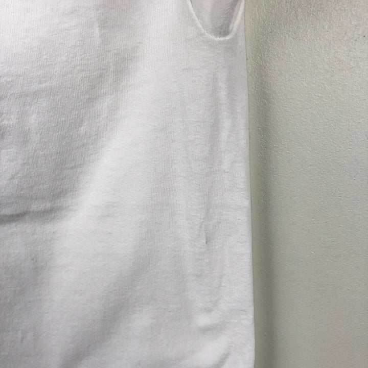 90'S High Cotton Message Print T-Shirt, Made in USA, Men's Size L (Equivalent), Vintage cotton white type Vintage Second Hand