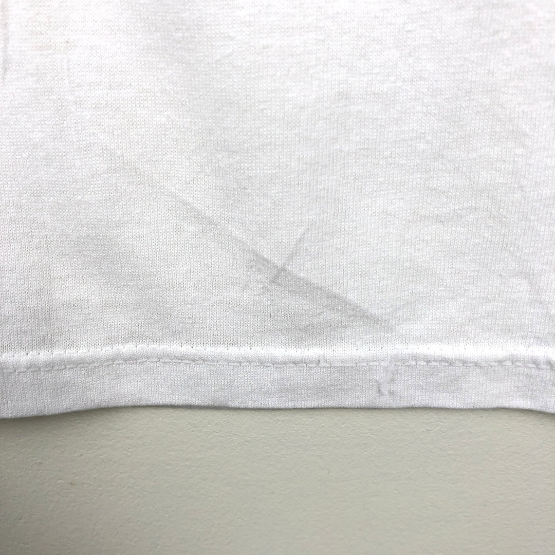 80s-90'S Stedman Super 50 Message Print T-Shirt, Made in USA, Men's XL equivalent, Vintage polyester white type Vintage Second Hand