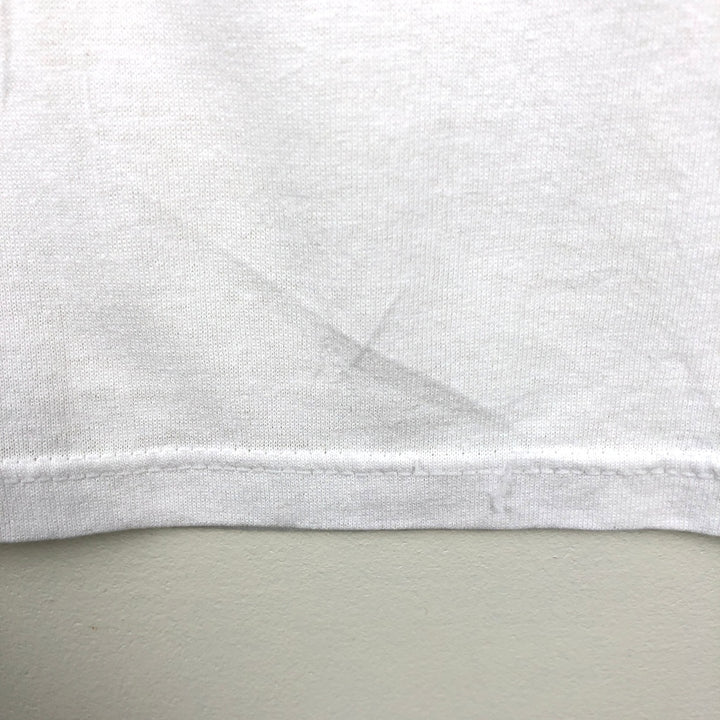 80s-90'S Stedman Super 50 Message Print T-Shirt, Made in USA, Men's XL equivalent, Vintage polyester white type Vintage Second Hand