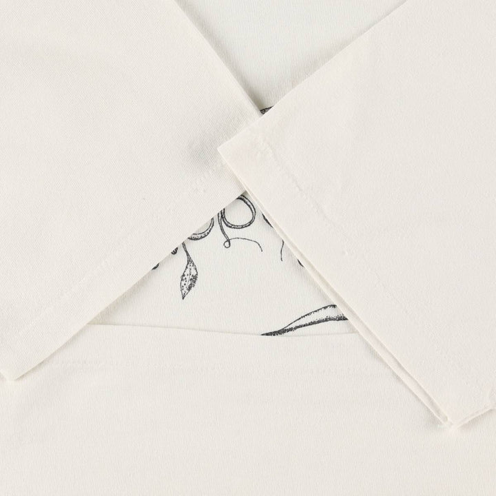 90'S Anvil Art T-shirt Made in USA Men's L size Vintage cotton white type Vintage Second Hand