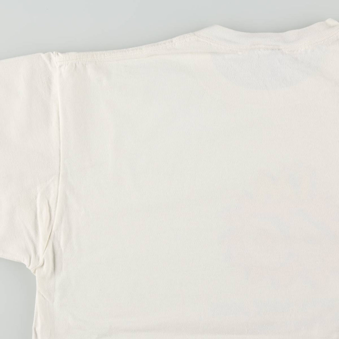 80s-90'S Jerzees Message Print T-Shirt, Made in USA, Men's XL (approx.), Vintage cotton white type Vintage Second Hand