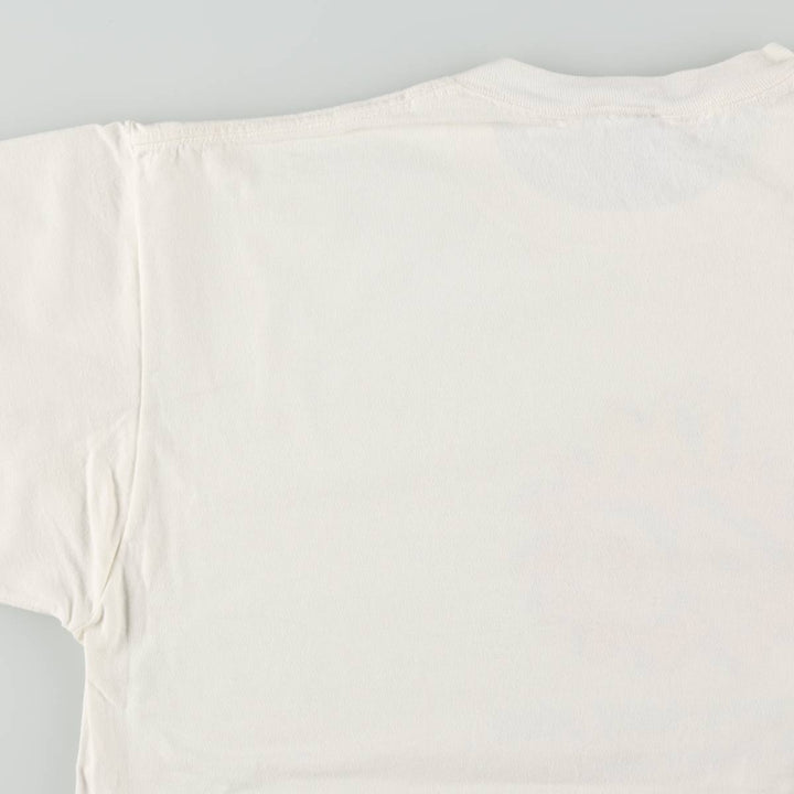80s-90'S Jerzees Message Print T-Shirt, Made in USA, Men's XL (approx.), Vintage cotton white type Vintage Second Hand