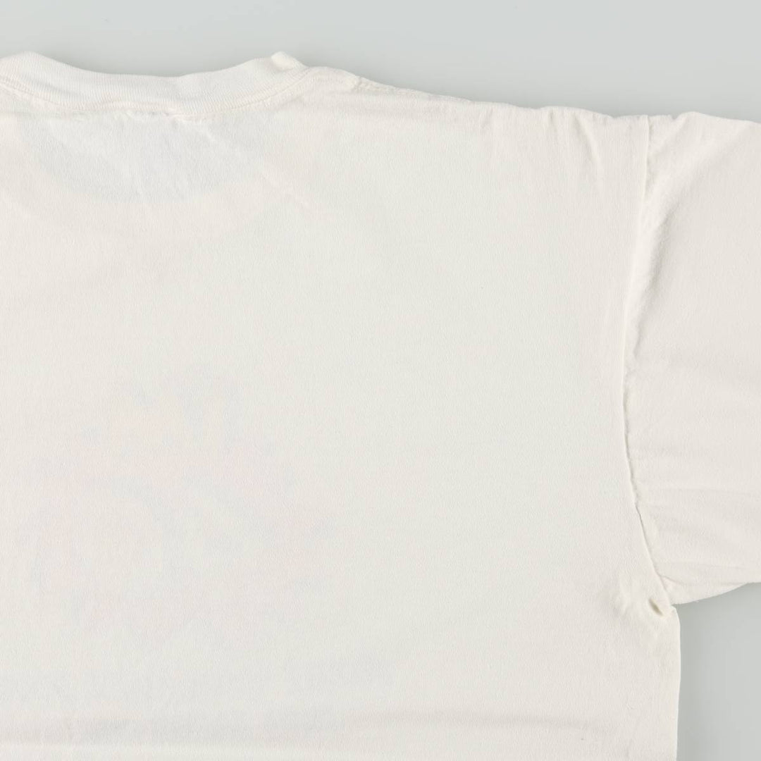 80s-90'S Jerzees Message Print T-Shirt, Made in USA, Men's XL (approx.), Vintage cotton white type Vintage Second Hand