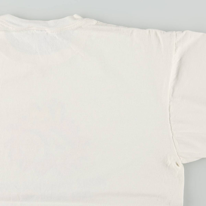 80s-90'S Jerzees Message Print T-Shirt, Made in USA, Men's XL (approx.), Vintage cotton white type Vintage Second Hand