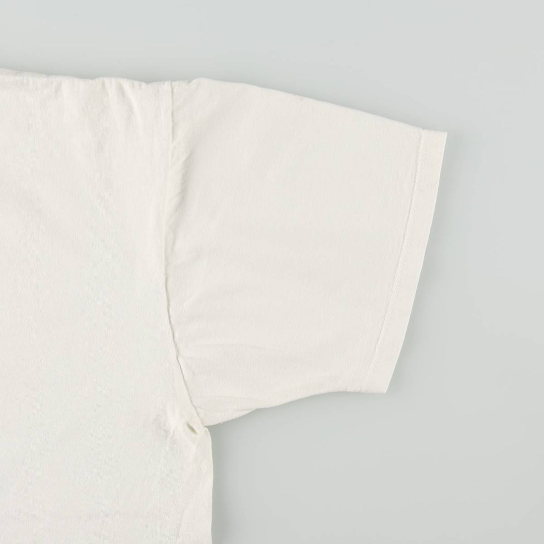 80s-90'S Jerzees Message Print T-Shirt, Made in USA, Men's XL (approx.), Vintage cotton white type Vintage Second Hand