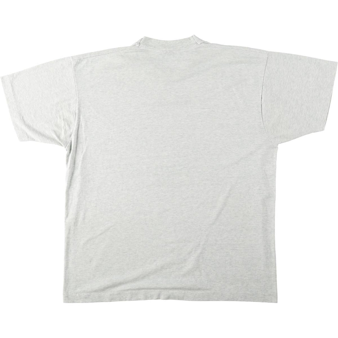 90'S Fruit of the Loom Message Print T-Shirt Made in USA Men's XL Vintage cotton gray type Vintage Second Hand