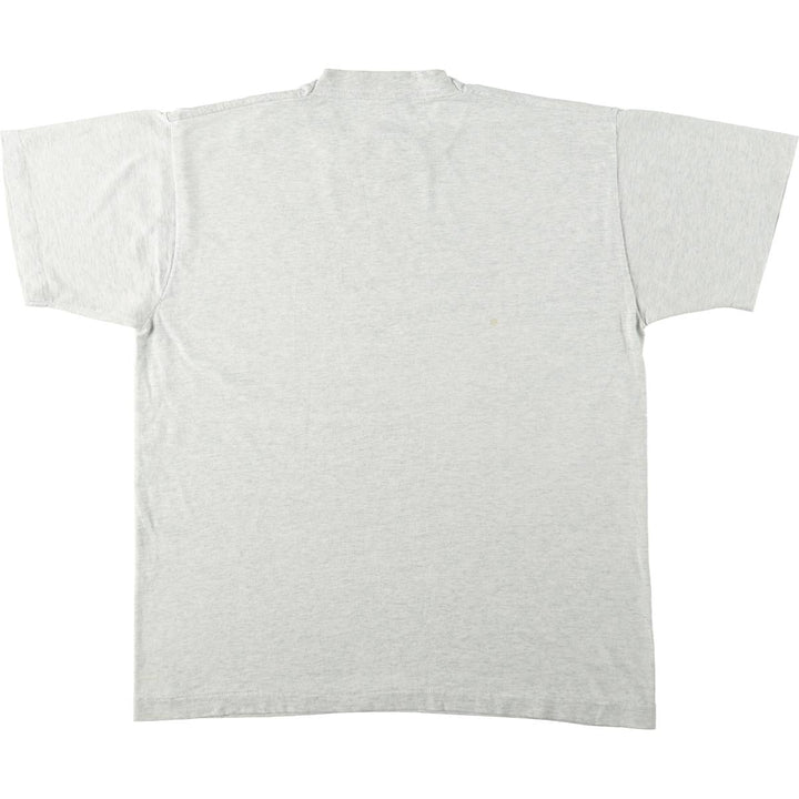 90'S Fruit of the Loom Message Print T-Shirt Made in USA Men's L Size Vintage cotton gray type Vintage Second Hand