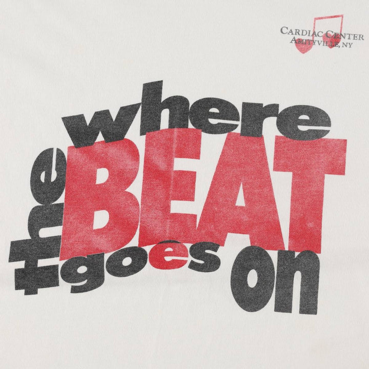 90'S Hanes BEEFY-T Message Print T-Shirt Made in USA Men's XL Vintage cotton white type Vintage Second Hand