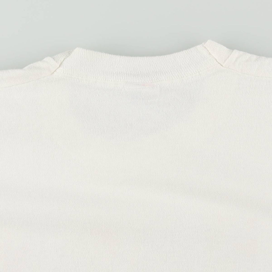 90'S Fruit of the Loom Art T-Shirt, Made in USA, Men's Size L (approx.), Vintage cotton white type Vintage Second Hand