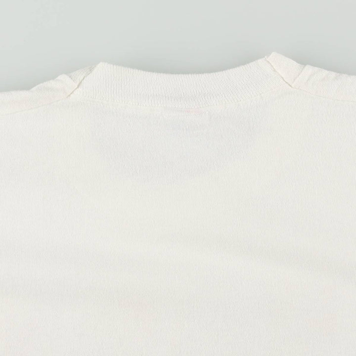 90'S Fruit of the Loom Art T-Shirt, Made in USA, Men's Size L (approx.), Vintage cotton white type Vintage Second Hand
