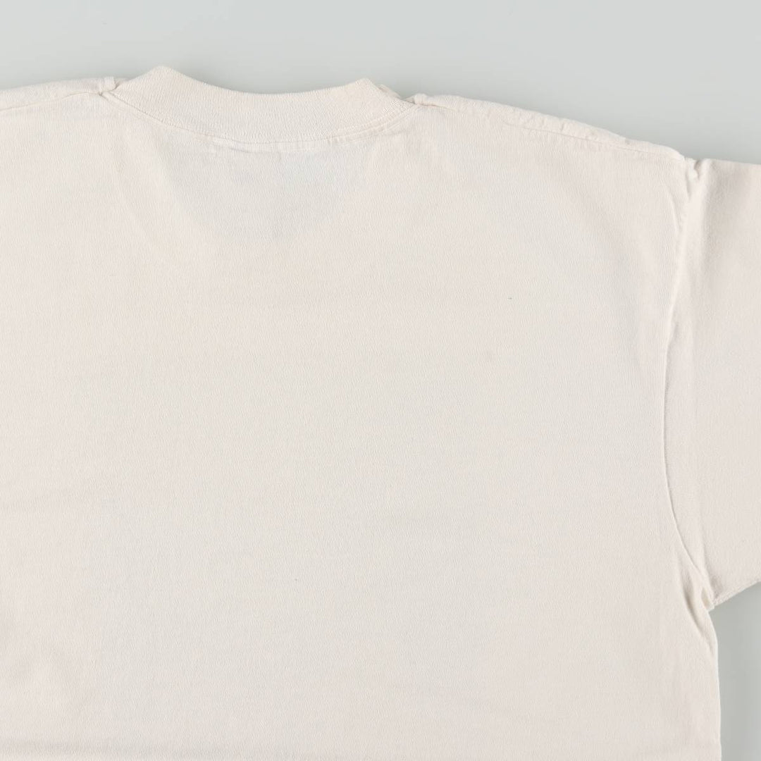 90'S Fruit of the Loom Ben Foster "Reconciliation" Art T-Shirt, Made in USA, Men's Size L (Equivalent), Vintage cotton white type Vintage Second Hand