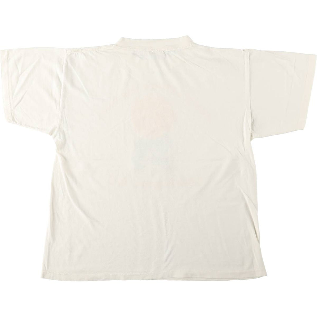90'S MARKET TEES Floral Sunflower Pattern Souvenir T-Shirt, Men's Size L (Equivalent), Vintage unclear white type Vintage Second Hand