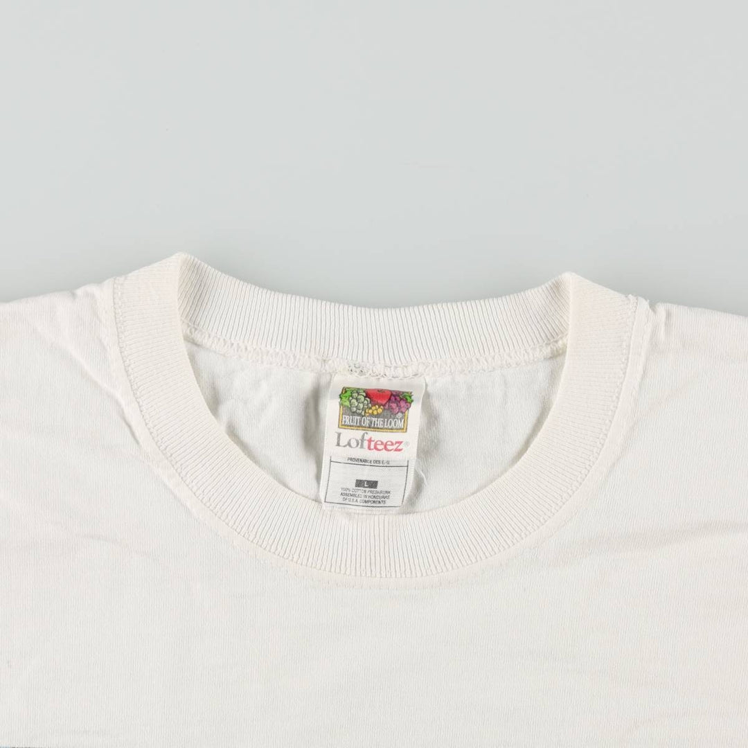 2000'S Fruit of the Loom SANDRO BOTTICELLI Birth of Venus Art T-shirt, Men's Size L (approx.) cotton white type Vintage Second Hand