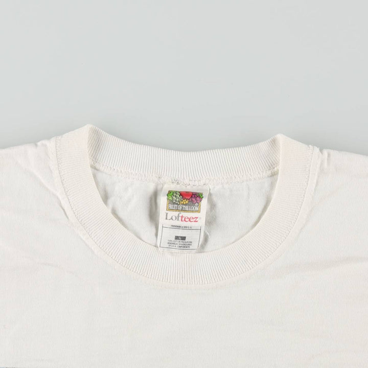 2000'S Fruit of the Loom SANDRO BOTTICELLI Birth of Venus Art T-shirt, Men's Size L (approx.) cotton white type Vintage Second Hand