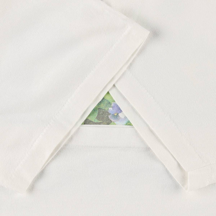 90'S Hanes BEEFY-T Art T-shirt, Men's L size, Vintage cotton white type Vintage Second Hand
