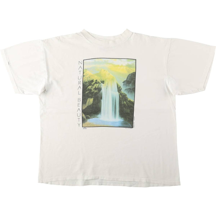 90'S ONEITA JIM WARREN Art T-shirt, Men's XL equivalent, Vintage cotton white type Vintage Second Hand
