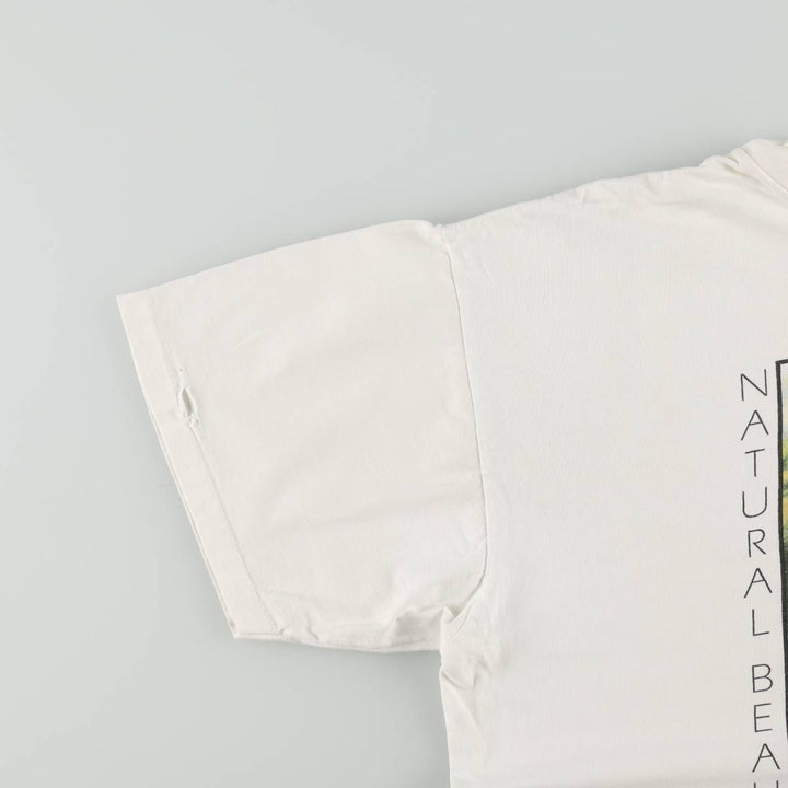 90'S ONEITA JIM WARREN Art T-shirt, Men's XL equivalent, Vintage cotton white type Vintage Second Hand
