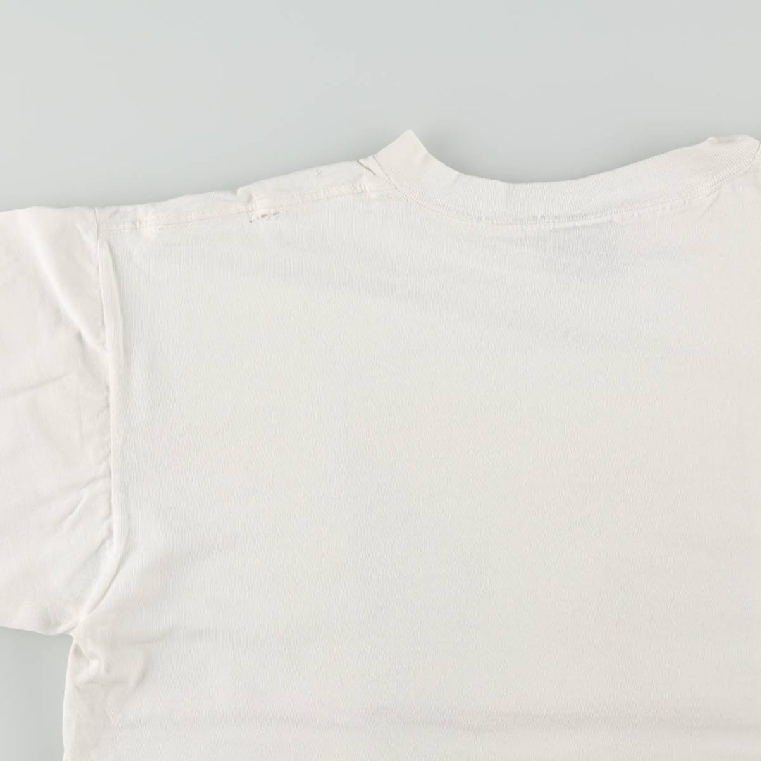 90'S ONEITA JIM WARREN Art T-shirt, Men's XL equivalent, Vintage cotton white type Vintage Second Hand