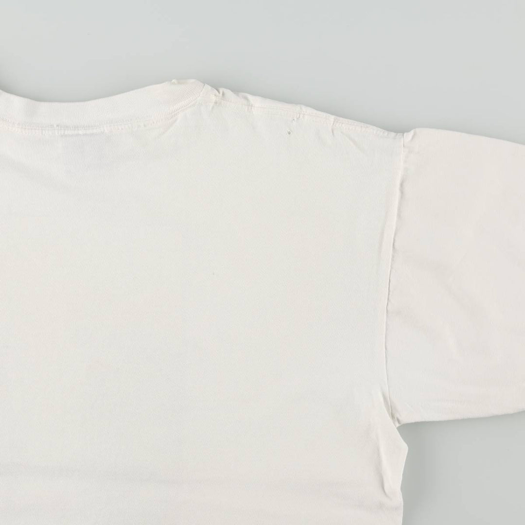 90'S ONEITA JIM WARREN Art T-shirt, Men's XL equivalent, Vintage cotton white type Vintage Second Hand