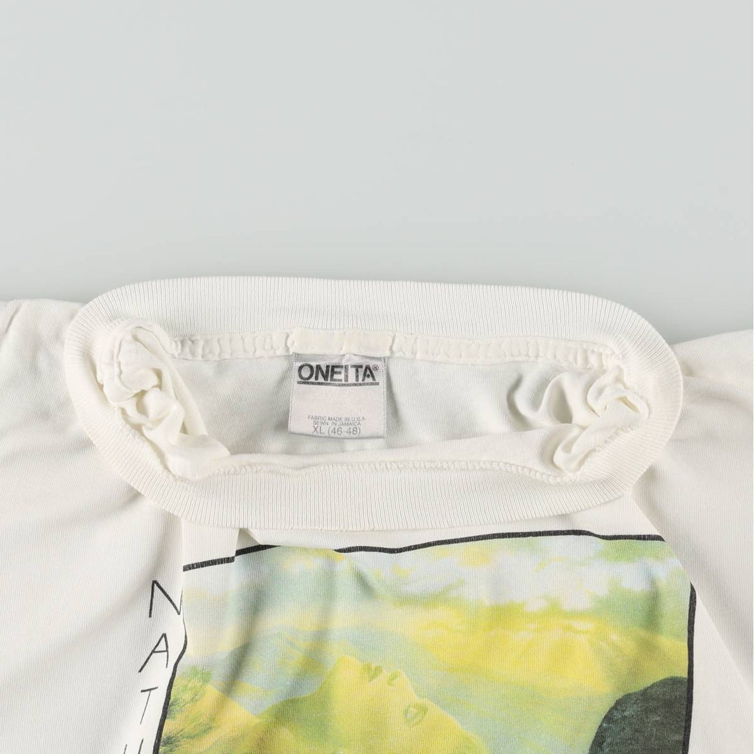 90'S ONEITA JIM WARREN Art T-shirt, Men's XL equivalent, Vintage cotton white type Vintage Second Hand