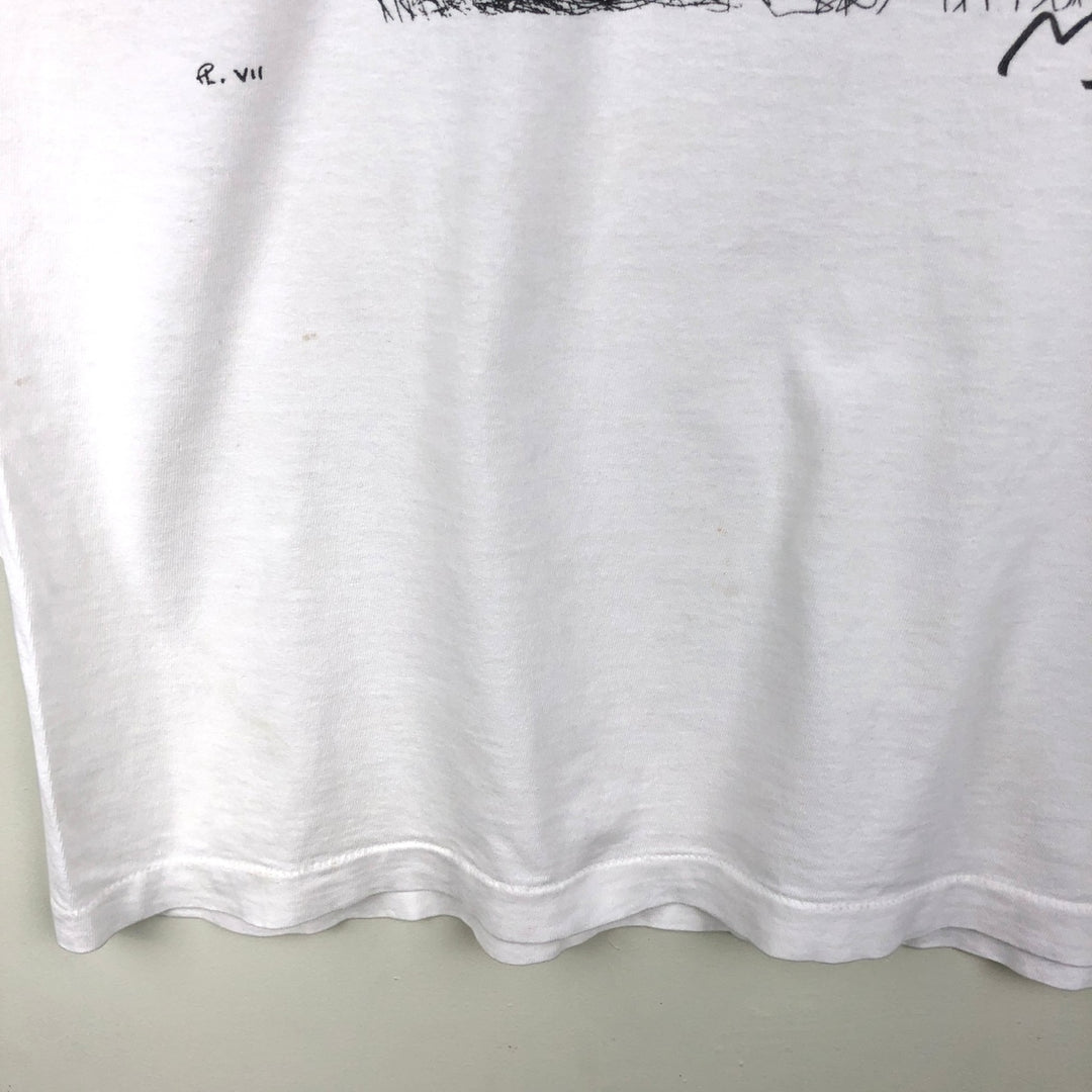 1990'S Art Gallery of Ontario AGO HENRY MOORE Art T-shirt, Made in Canada, Men's XL equivalent, Vintage cotton white type Vintage Second Hand