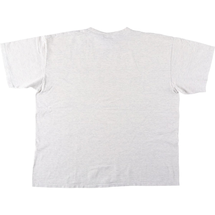 90'S ONEITA Printed T-shirt, Men's XL size, Vintage cotton gray type Vintage Second Hand