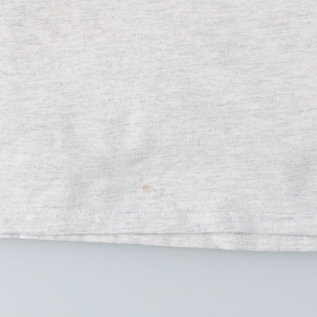 90'S ONEITA Printed T-shirt, Men's XL size, Vintage cotton gray type Vintage Second Hand