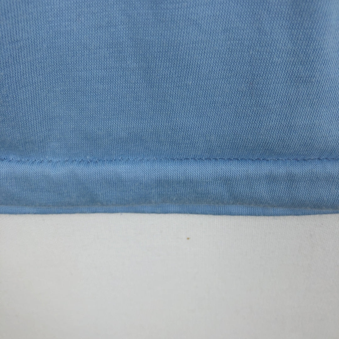 CALHOUN Ringer T-Shirt, Made in Canada, Men's Size L (equivalent) cotton Blue type light blue Vintage Second Hand