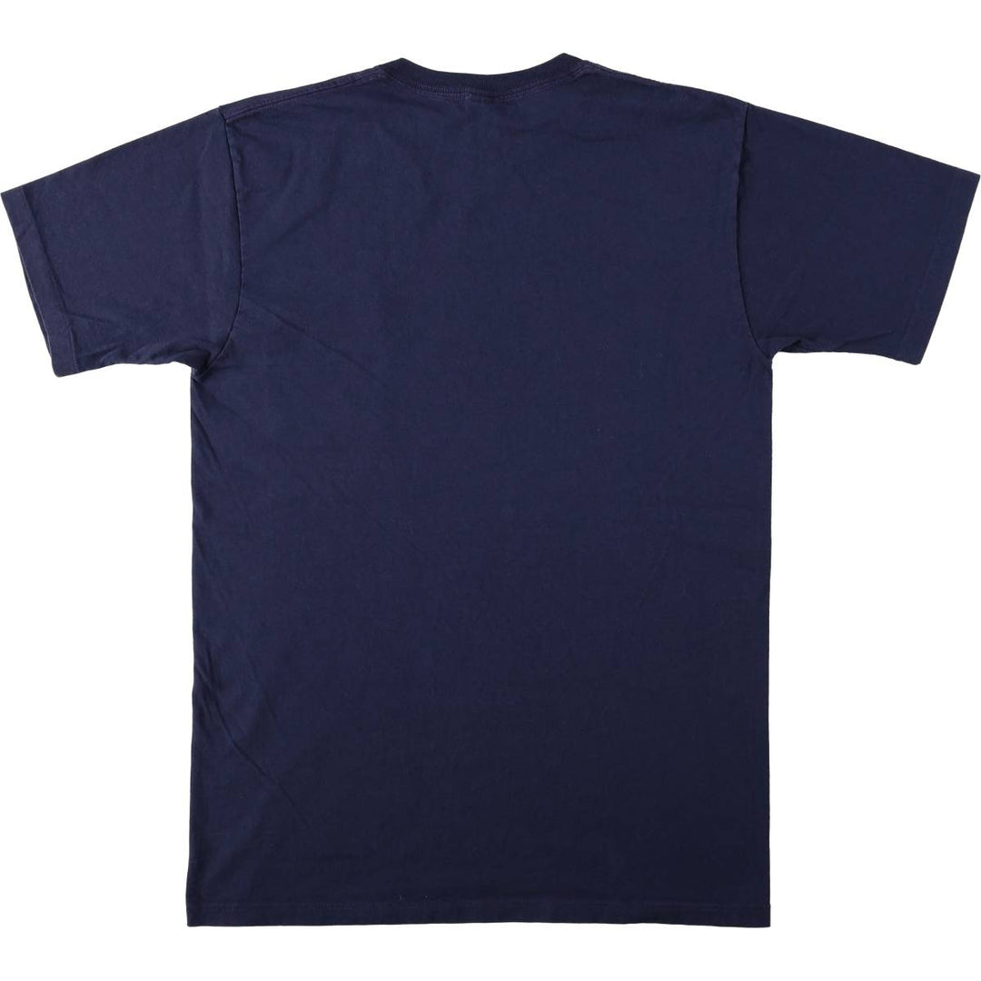 80s-90'S Town Craft Plain Pocket T-Shirt, Made in USA, Men's Size L (Equivalent), Vintage cotton navy blue type Vintage Second Hand
