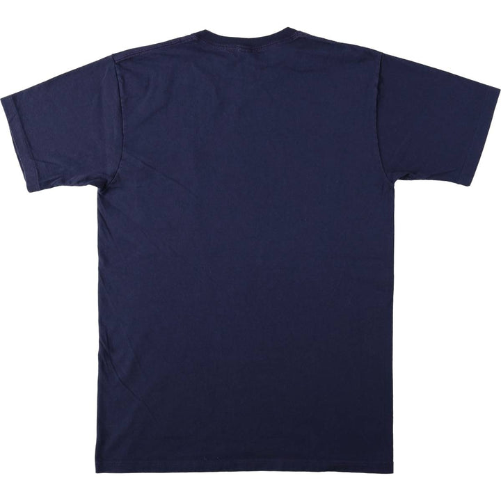 80s-90'S Town Craft Plain Pocket T-Shirt, Made in USA, Men's Size L (Equivalent), Vintage cotton navy blue type Vintage Second Hand