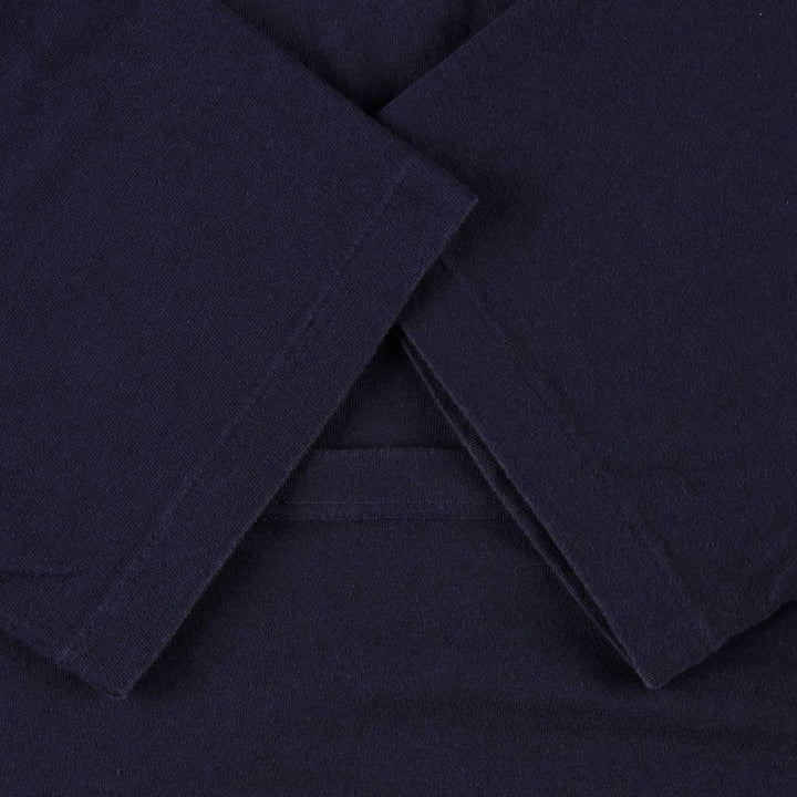 80s-90'S Town Craft Plain Pocket T-Shirt, Made in USA, Men's Size L (Equivalent), Vintage cotton navy blue type Vintage Second Hand
