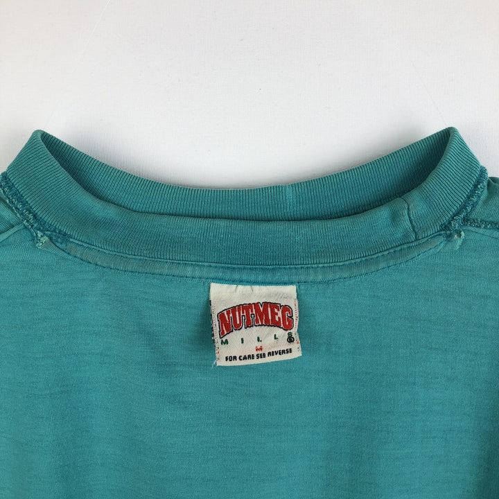 90'S Nutmeg Mills NBA Charlotte Hornets sports print T-shirt, men's size M (approx.) cotton Emerald green Vintage Second Hand