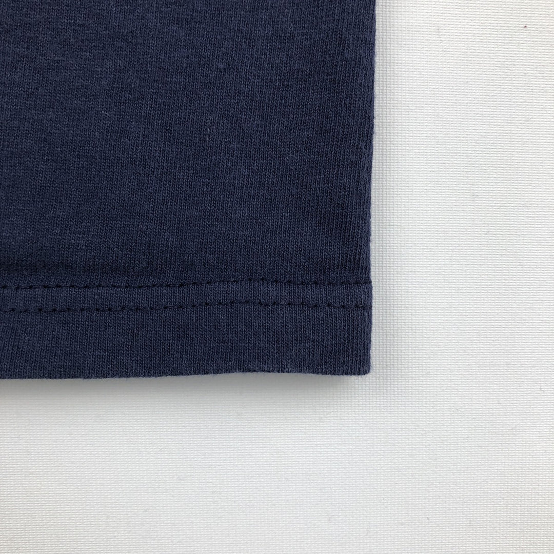 90'S Russell College T-shirt, Made in USA, Men's XL, Vintage cotton navy blue type Vintage Second Hand
