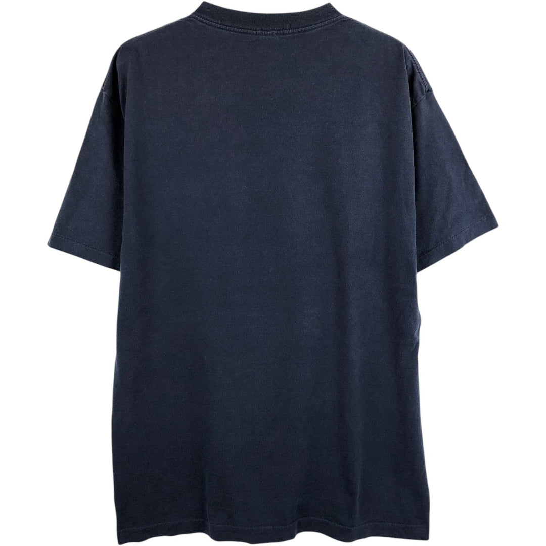 ~90'S TRENCH ULTRA Triple Print College T-Shirt, Made in USA, Men's XL Equivalent, Vintage cotton navy blue type Vintage Second Hand