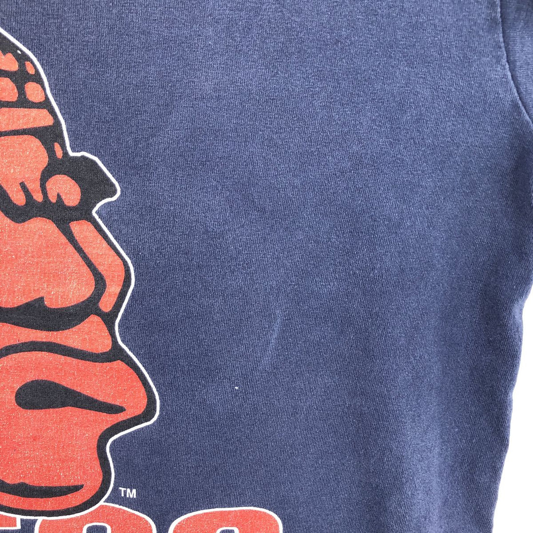 ~90'S TRENCH ULTRA Triple Print College T-Shirt, Made in USA, Men's XL Equivalent, Vintage cotton navy blue type Vintage Second Hand