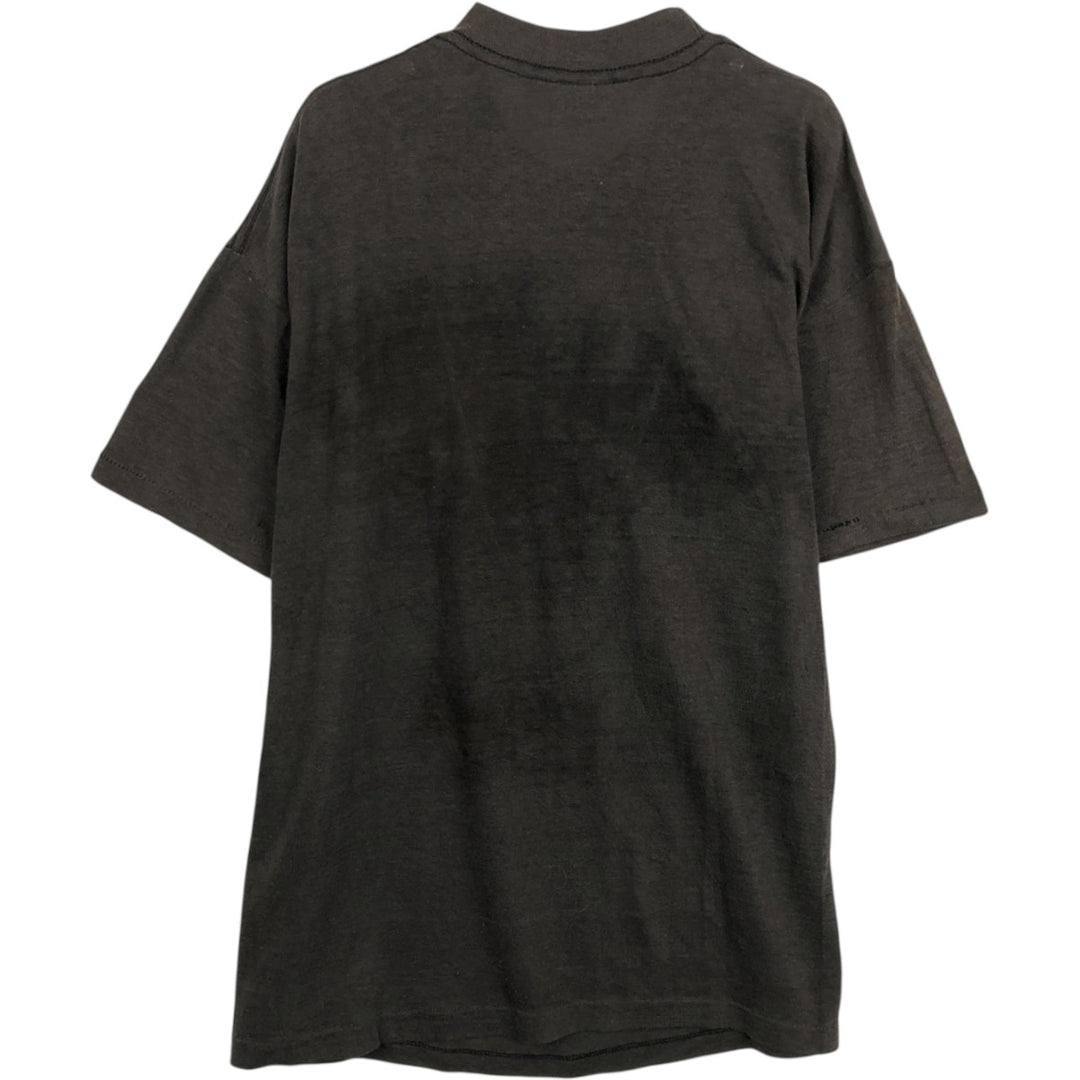 80'S SIGNAL College T-shirt, Made in USA, Men's Size L (approx.), Vintage cotton black type Vintage Second Hand