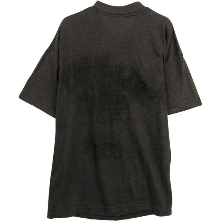 80'S SIGNAL College T-shirt, Made in USA, Men's Size L (approx.), Vintage cotton black type Vintage Second Hand