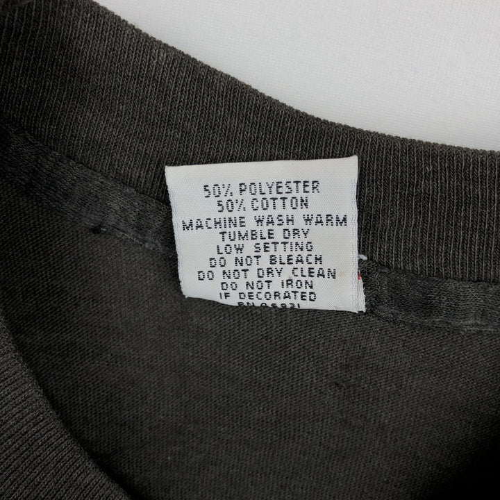 80'S SIGNAL College T-shirt, Made in USA, Men's Size L (approx.), Vintage cotton black type Vintage Second Hand