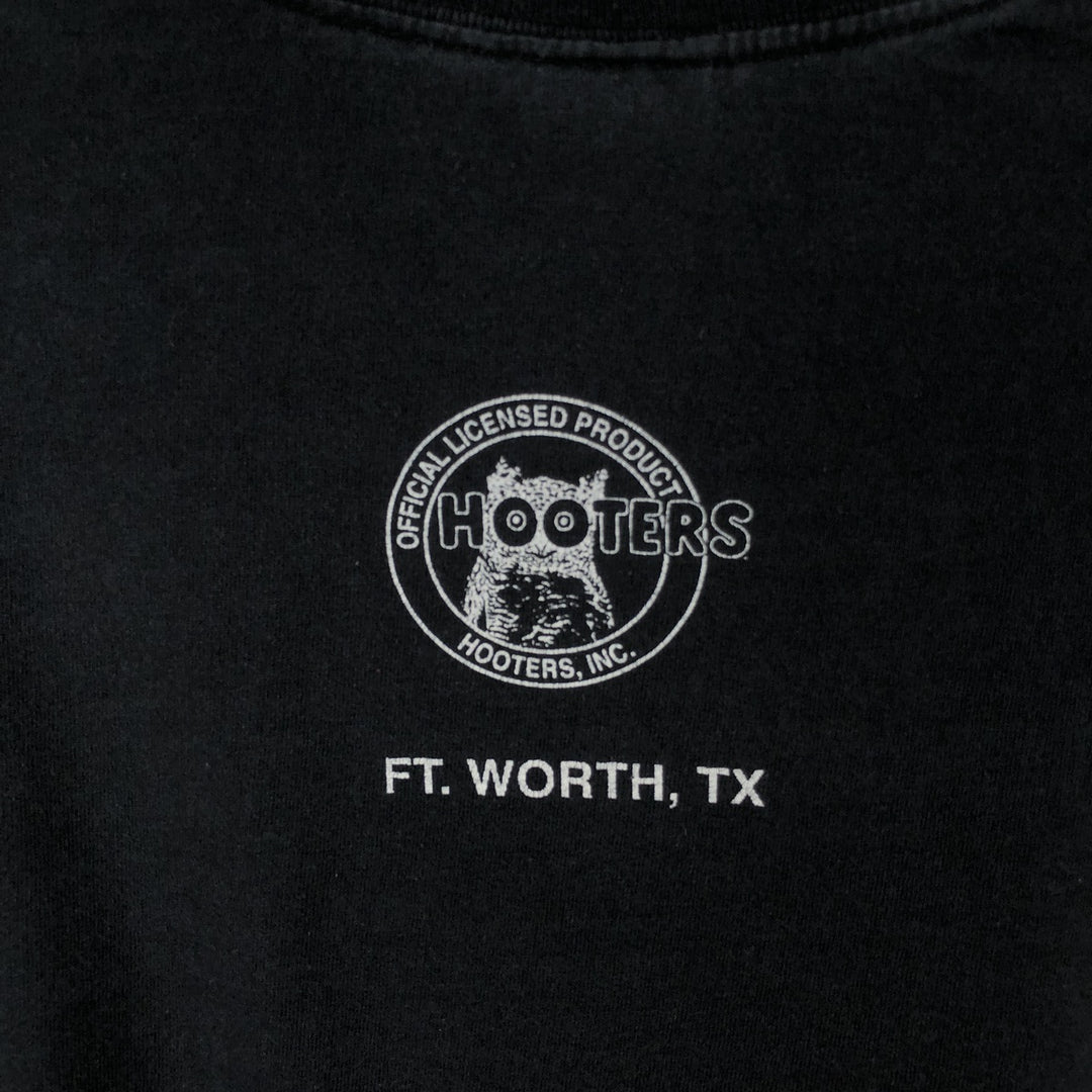 2000'S Delta Fire Pattern Long-Sleeve T-Shirt (Men's XXL equivalent) cotton black type Vintage Second Hand