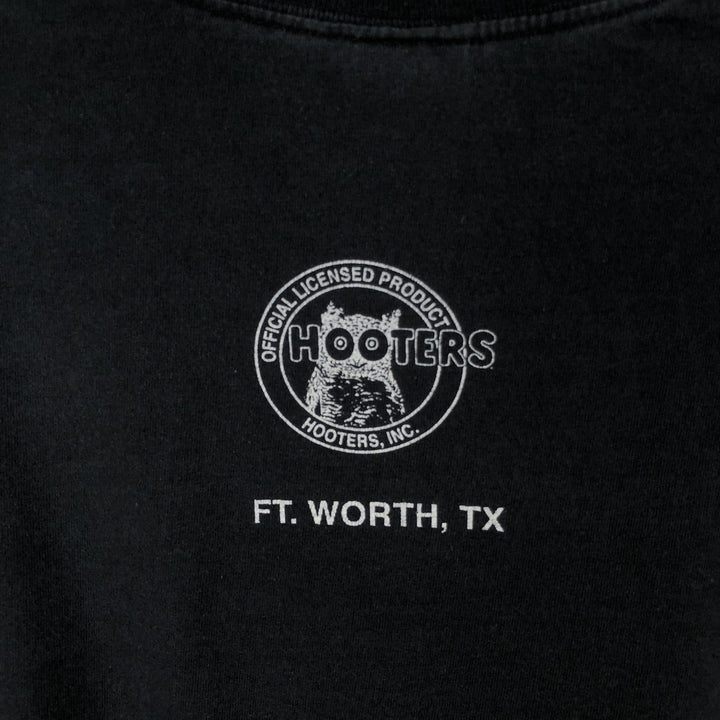 2000'S Delta Fire Pattern Long-Sleeve T-Shirt (Men's XXL equivalent) cotton black type Vintage Second Hand