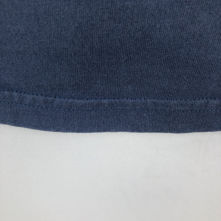 THE DISNEY CATALOG MICKEY MOUSE Mickey Mouse Character Print Long-Sleeve T-Shirt, Made in USA, Men's Size L cotton navy blue type Vintage Second Hand