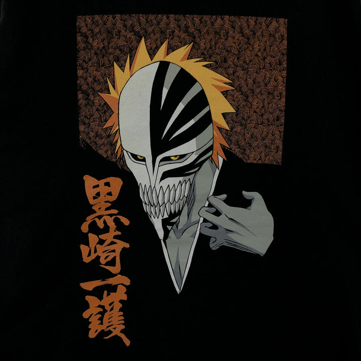 BLEACH Character Print Long-Sleeve T-Shirt (Men's Size L) cotton black type Vintage Second Hand
