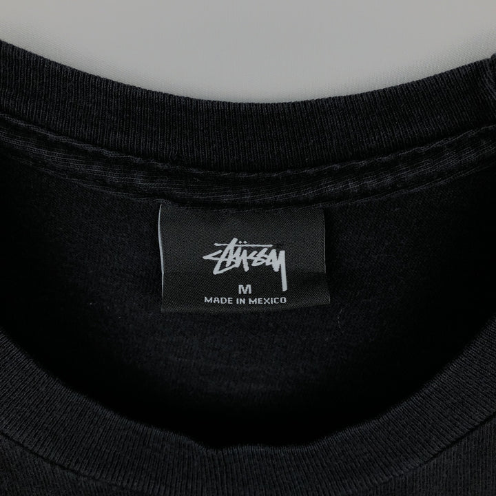 Stussy surf skate long-sleeve t-shirt (men's size M equivalent) cotton black type Vintage Second Hand