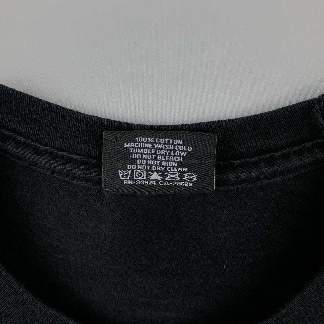 Stussy surf skate long-sleeve t-shirt (men's size M equivalent) cotton black type Vintage Second Hand