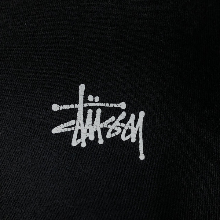 Stussy surf skate long-sleeve t-shirt (men's size M equivalent) cotton black type Vintage Second Hand
