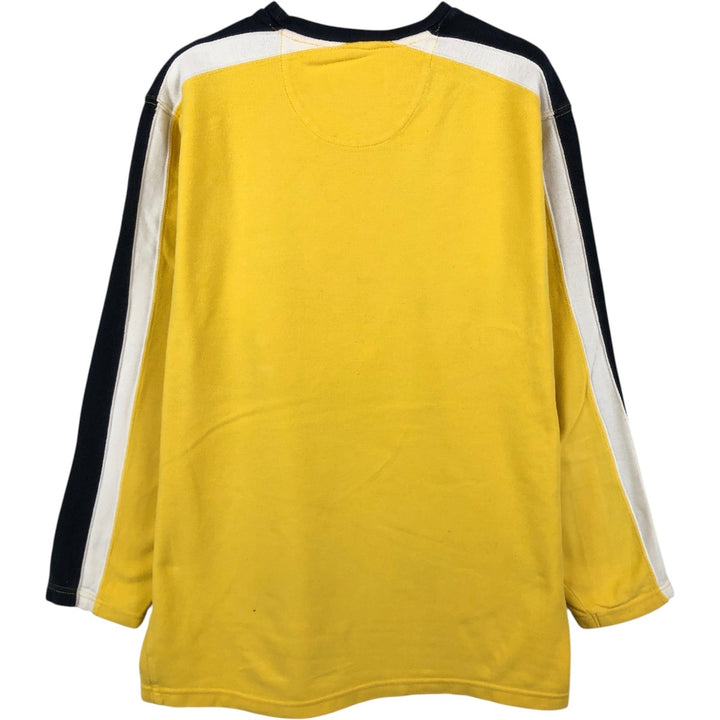 Ralph Lauren CHAPS Long-Sleeve T-Shirt (Men's Size M) cotton yellow type Vintage Second Hand