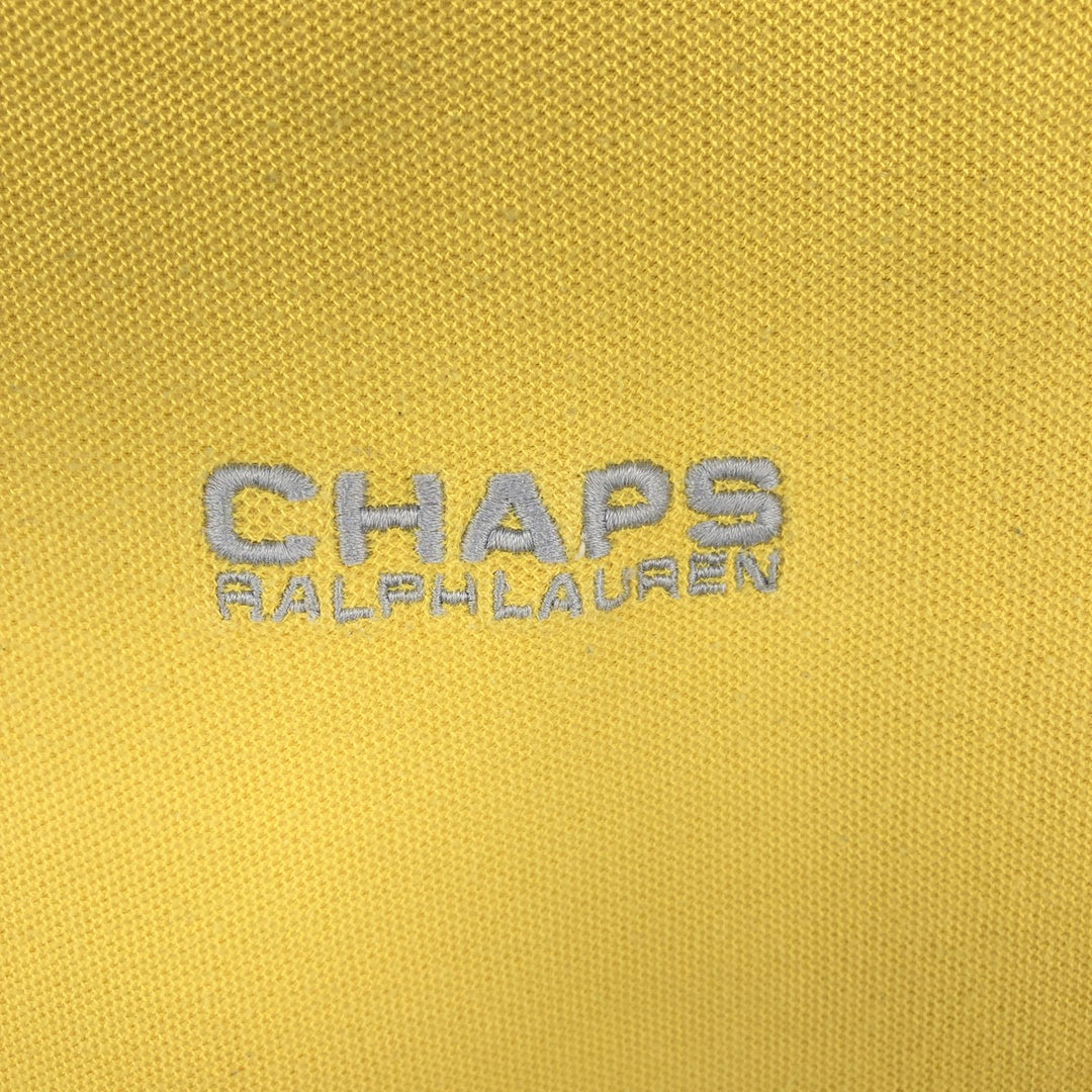 Ralph Lauren CHAPS Long-Sleeve T-Shirt (Men's Size M) cotton yellow type Vintage Second Hand