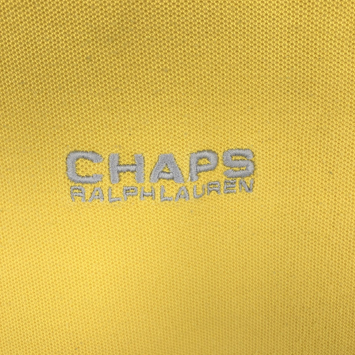 Ralph Lauren CHAPS Long-Sleeve T-Shirt (Men's Size M) cotton yellow type Vintage Second Hand