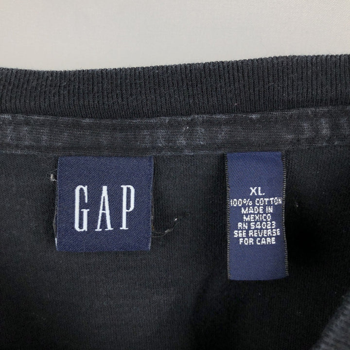 90'S GAP Vintage Long Sleeve T-Shirt, Men's XL cotton black type Vintage Second Hand