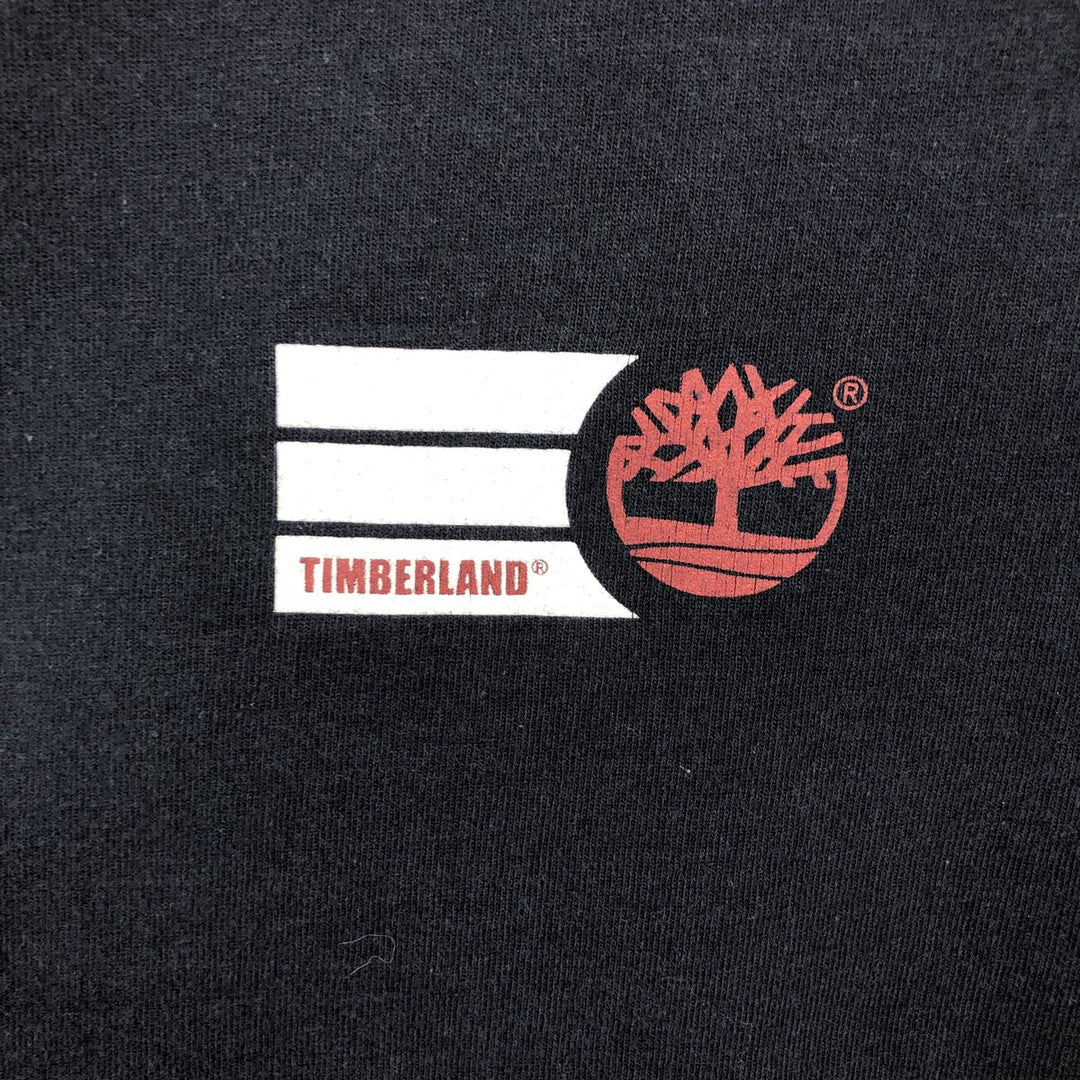 90s-00'S Timberland Long-Sleeve T-Shirt, Made in USA, Men's Size XS (Equivalent), Vintage cotton navy blue type Vintage Second Hand